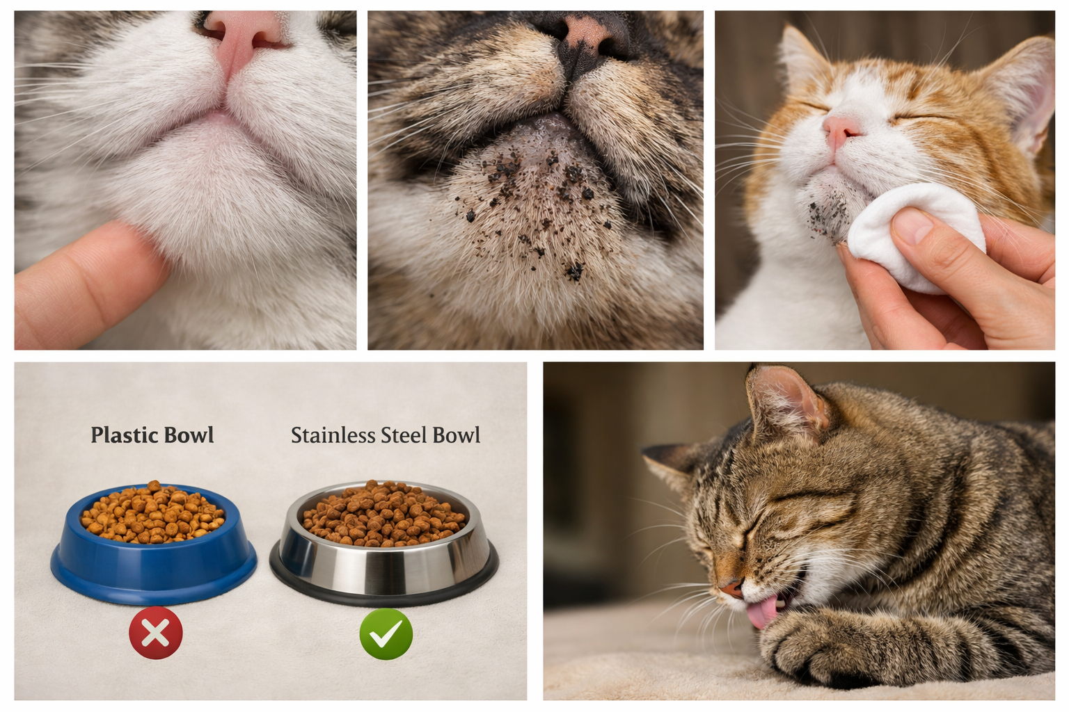 Cat Acne Black Chin